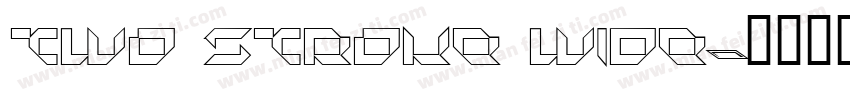 Two Stroke Wide字体转换